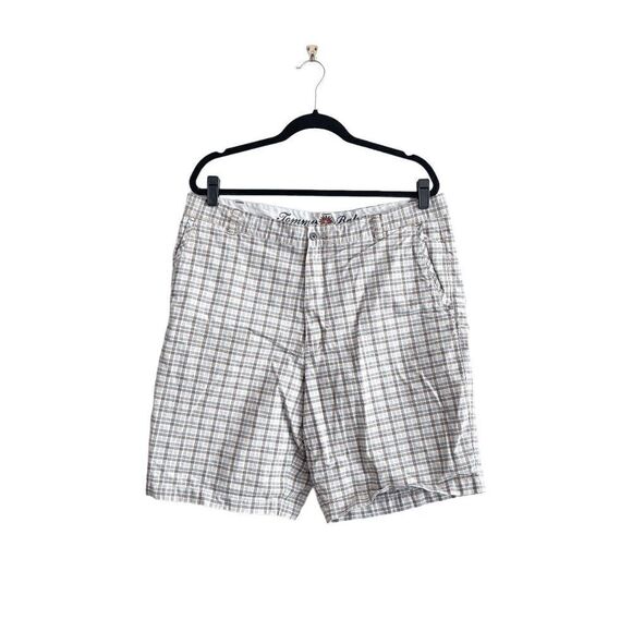 Tommy Bahama Mens Casual Shorts Plaid Brown Paradise Nation Size 38 - Picture 1 of 10